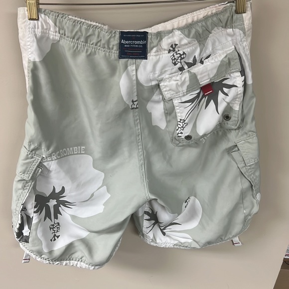 Abercrombie & Fitch S small men board short original tugger bathing suit grey - Picture 2 of 3